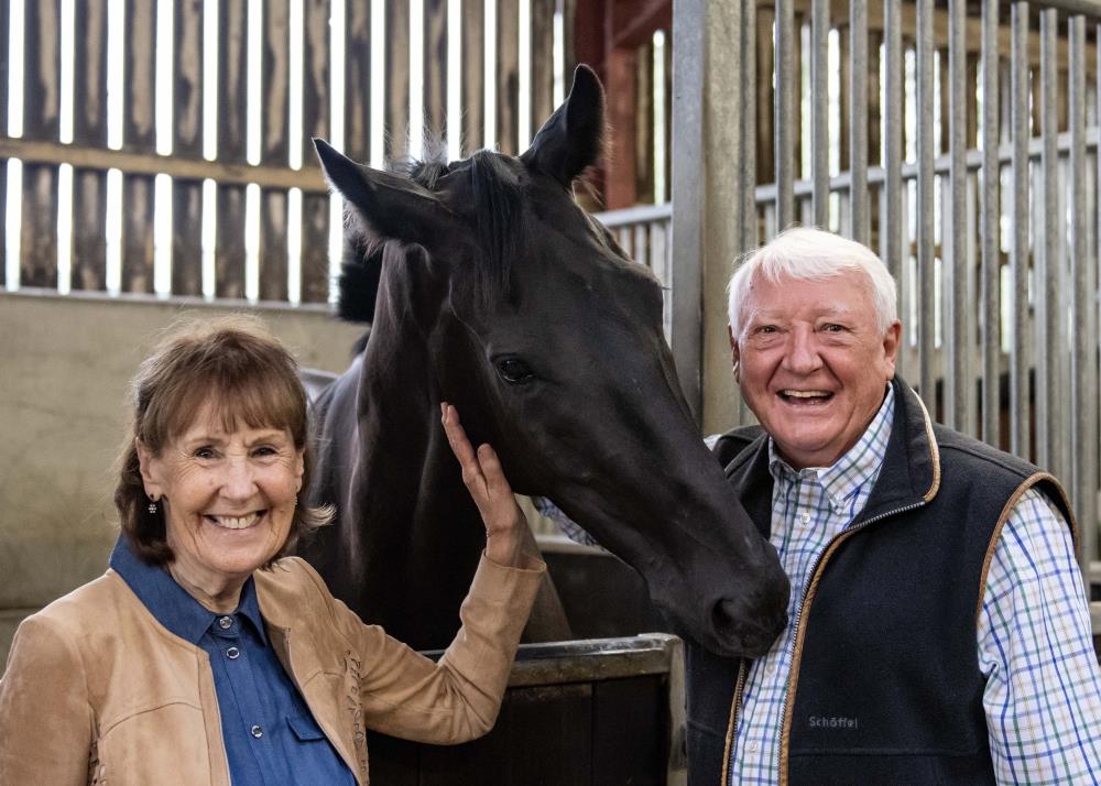 Fran and David Ratcliffe with theri KBRS horse Voyburg