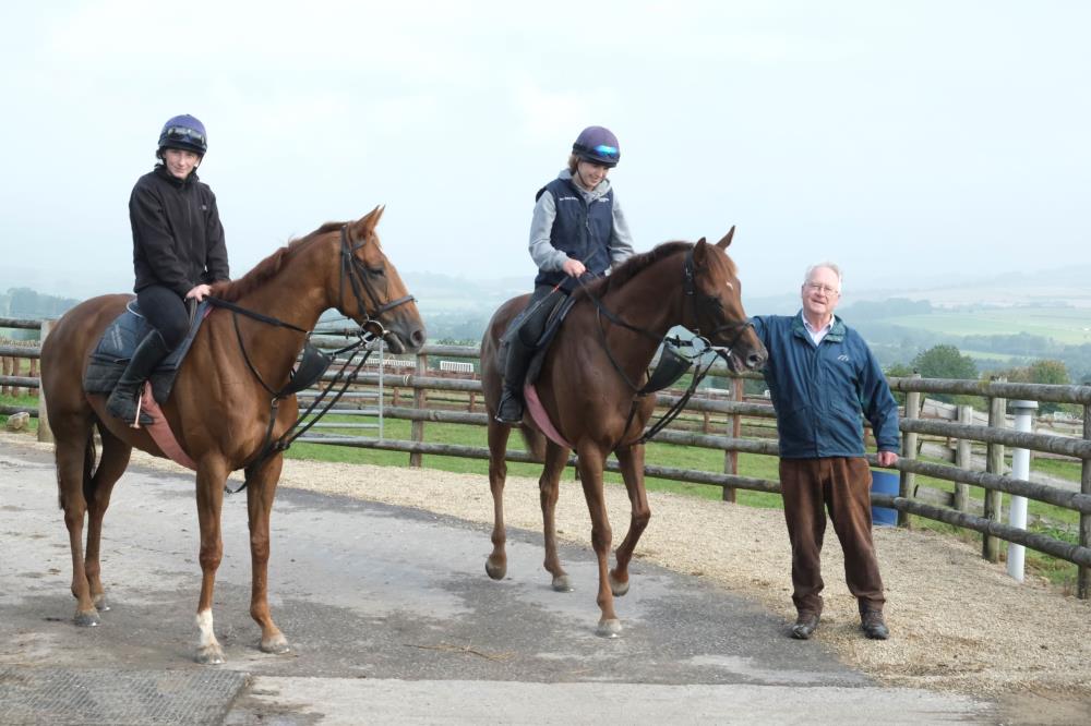 Charles Atkinson with his KBRS horses Yeavering Belle and Shinobi