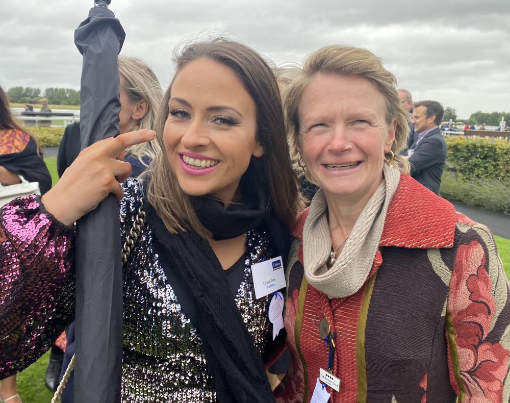 Louise Daly of Colliers meets Louise Daly, wife of Warick racecourse director Dermot..