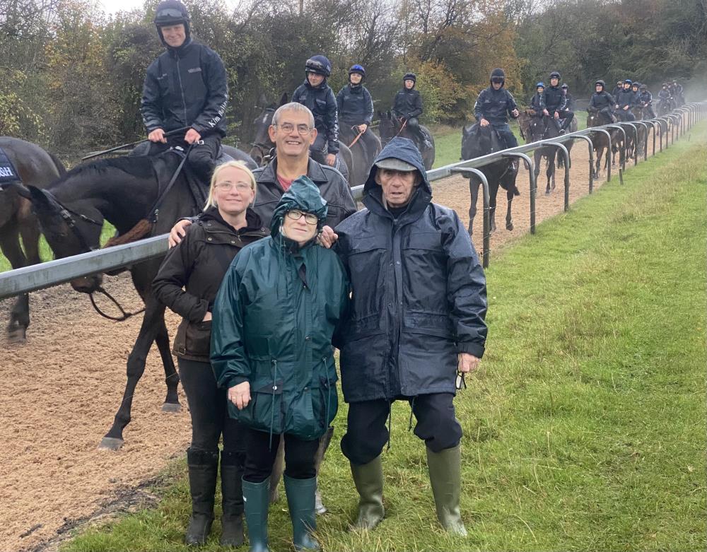 Will and family on the gallops
