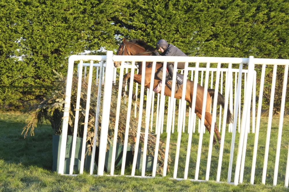 El Presente jumping the Grand National Style fences