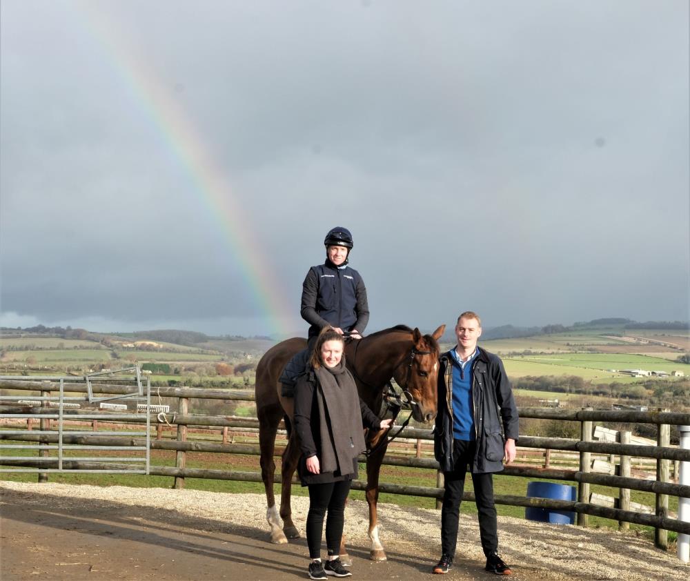 Pot of Gold? Caitlin, Firth Of Gold with his KBRS owner Joe Golding