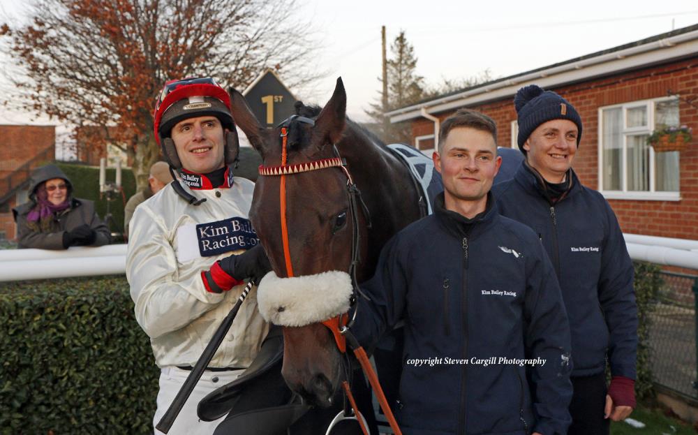 David, Barry and Leigh post race.. In the winners enclosure
