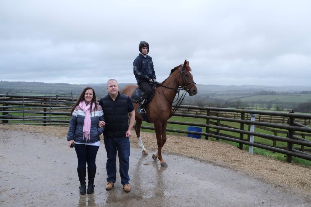 Leanne and Jeremy Hooper with their KBRS horse Phantom Getaway