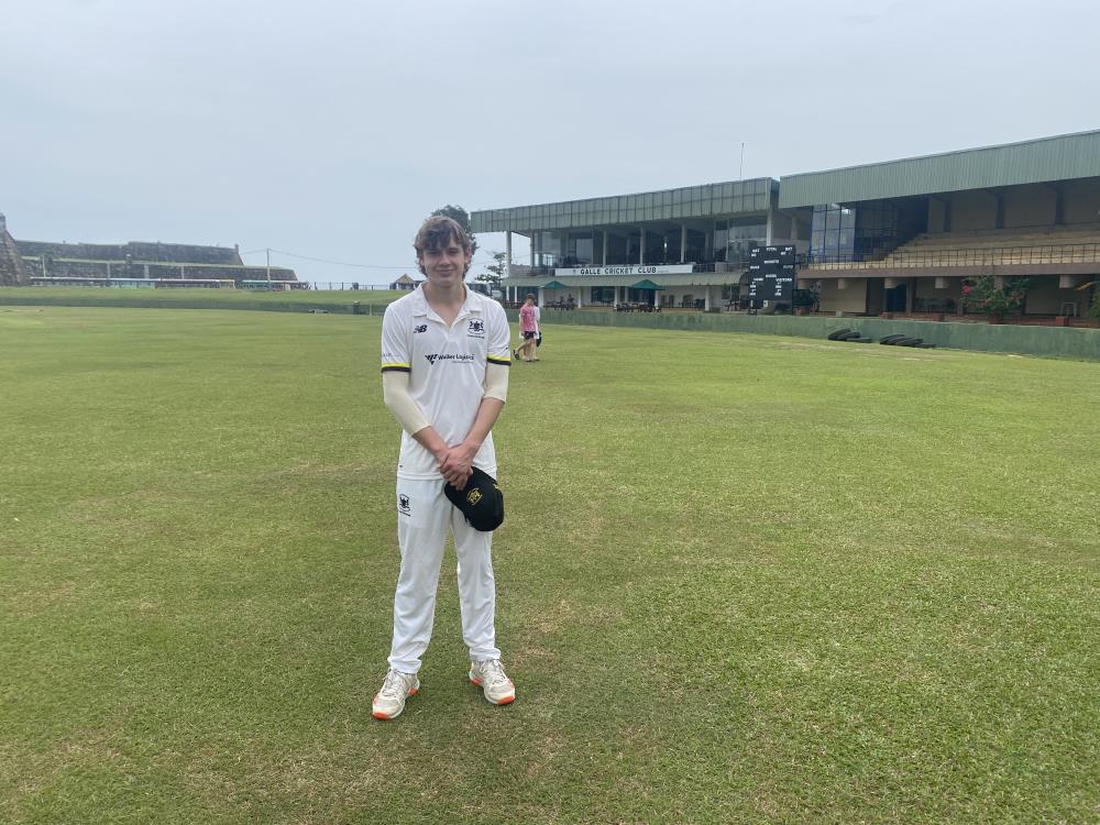 Archie on the famous Galle International ground