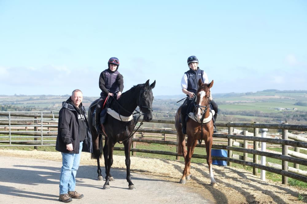 Paul Higgs with his KBRS horses Voyburg and Percy Veering