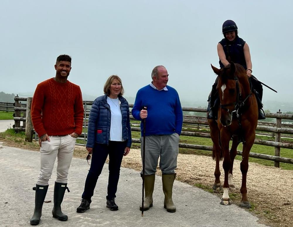 Griff, Rachel and Mark Burt with their KBRS horse Tantoli