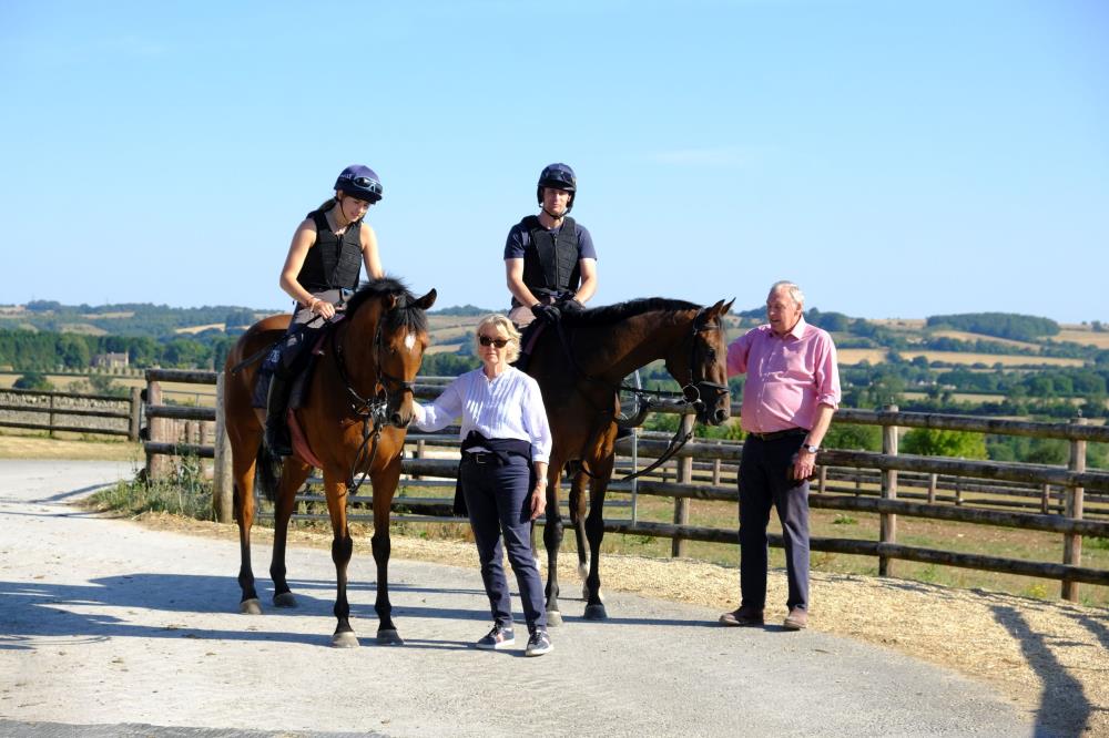 Nicola and Robert Baillie with their two KBRS horses Mikhailovich and Magical Escape