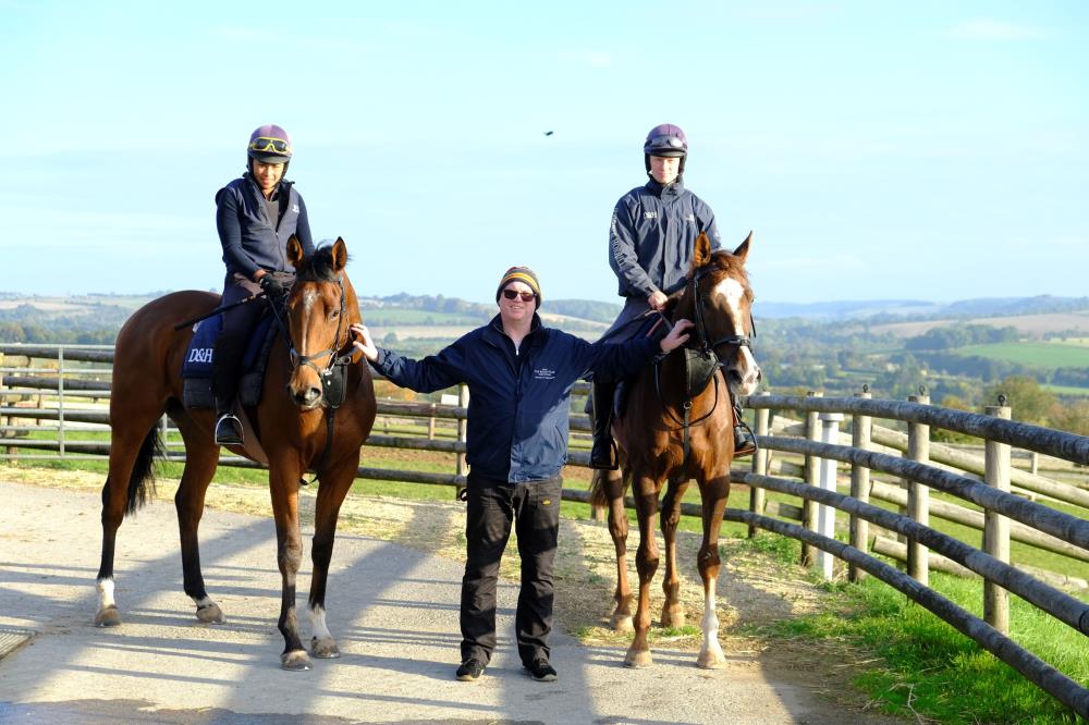 Jon with his KBRS horses Grande Escaparde and Percy Veering