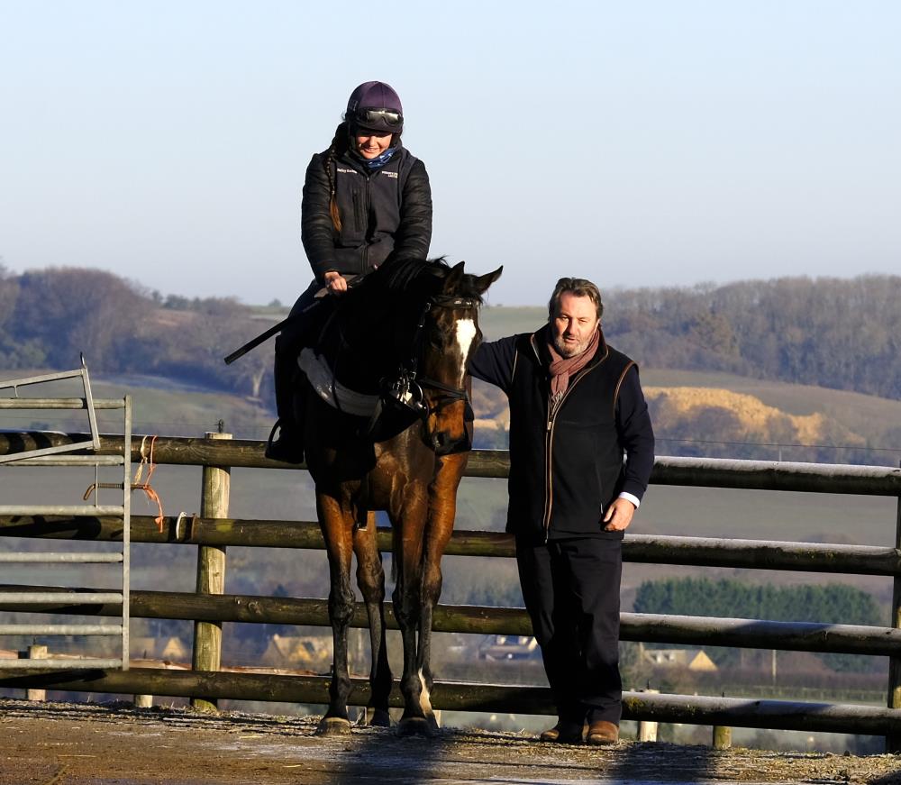 David Carey with his horse Brendas Asking