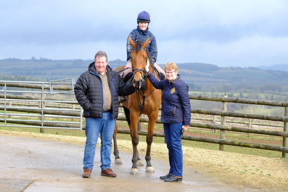 Charlotte and Tony Palmer with their KBRS horse Isle Of Gold