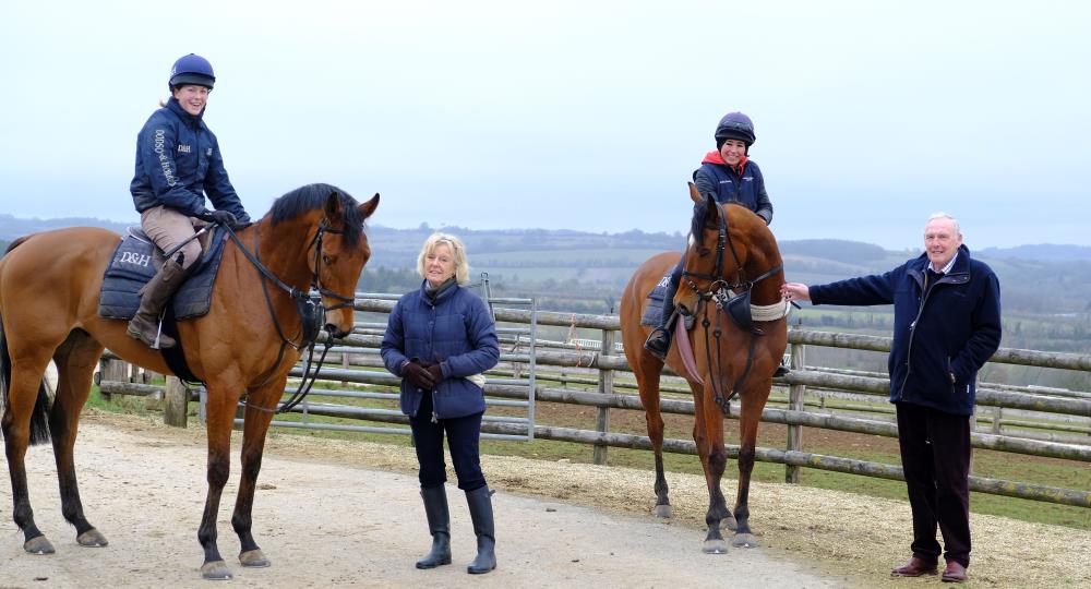 Nicola and Robert with their KBRS horses Isle Of Gold and Mikhailovich