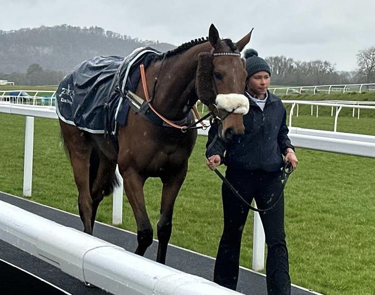 Imperial Hurricane and ebony.. Wet at Chepstow.
