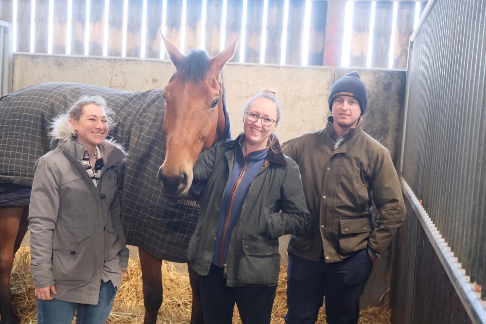 Isle Of Gold with his KBRS owners Vanessa and Calum