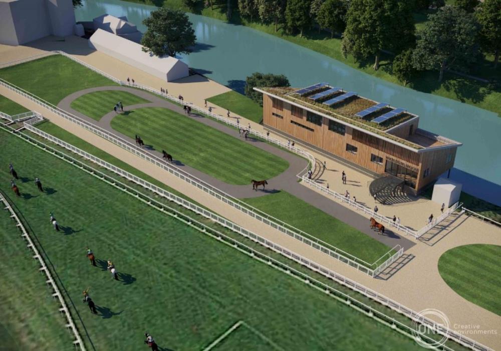 The plans for Worcester look like this..New weighing room and paddock.. It will look very smart..