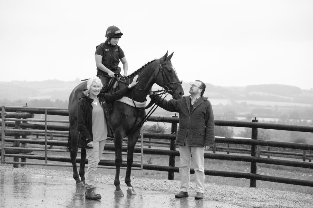 Marion and Mark with their horse Espoir De Romay