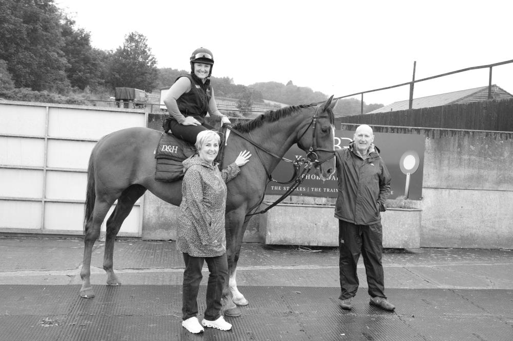 Eileen and Paul with their KBRS horse Percy Veering