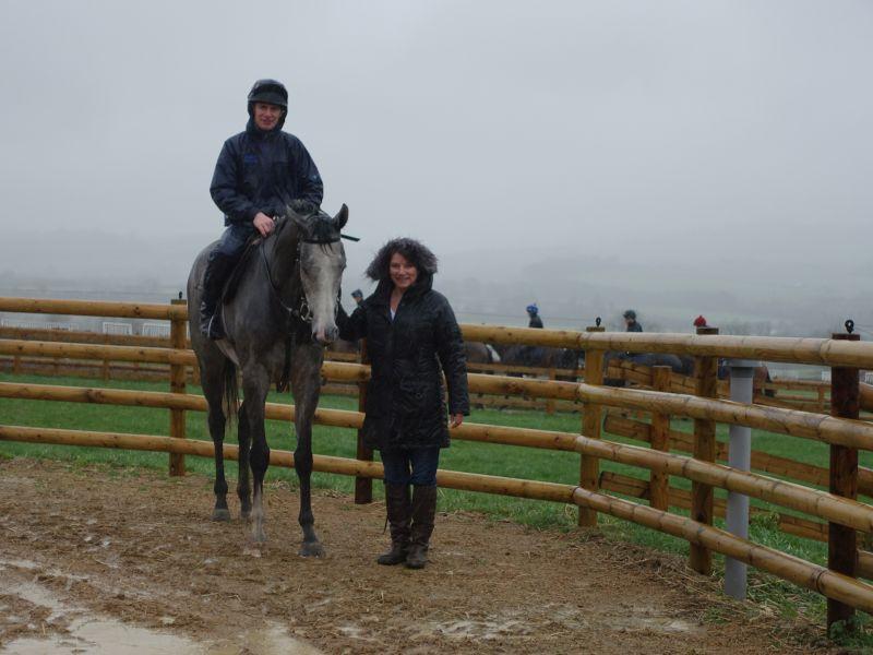 Silver Kayf and his owner Jacqui Marley
