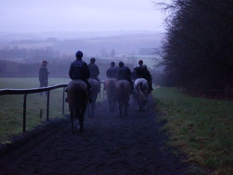 Heading home after first lot in the pouring rain..