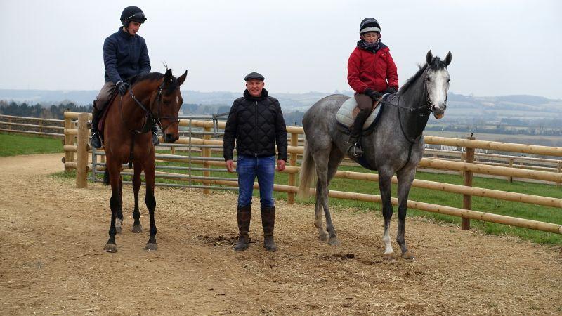 John Benson with his KBRP horses Our Belle Amie and Silver Kayf