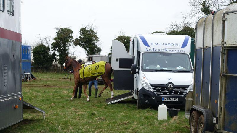 Sunday..Arriving at Andoversford point to point