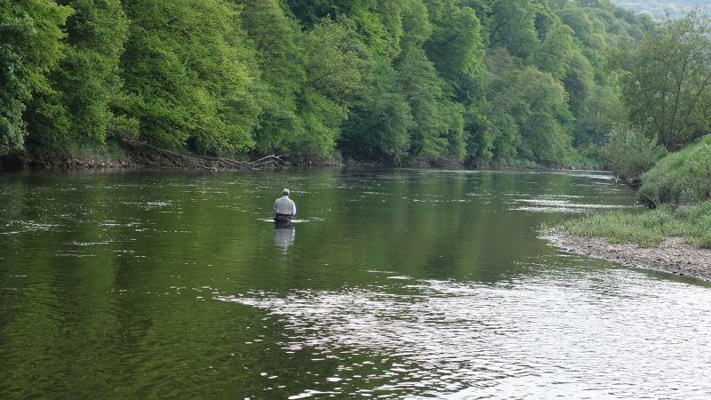 Fishing on the Wye yesterday afternoon..