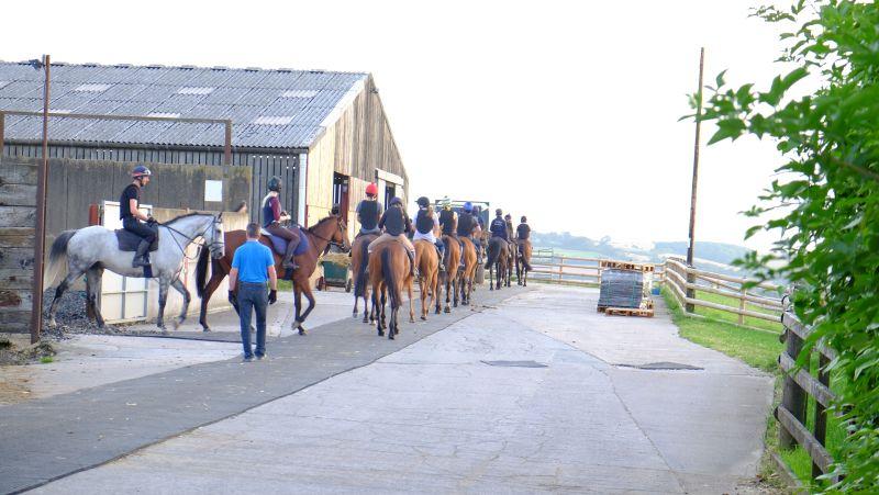 First lot leaving the yard just after 6am