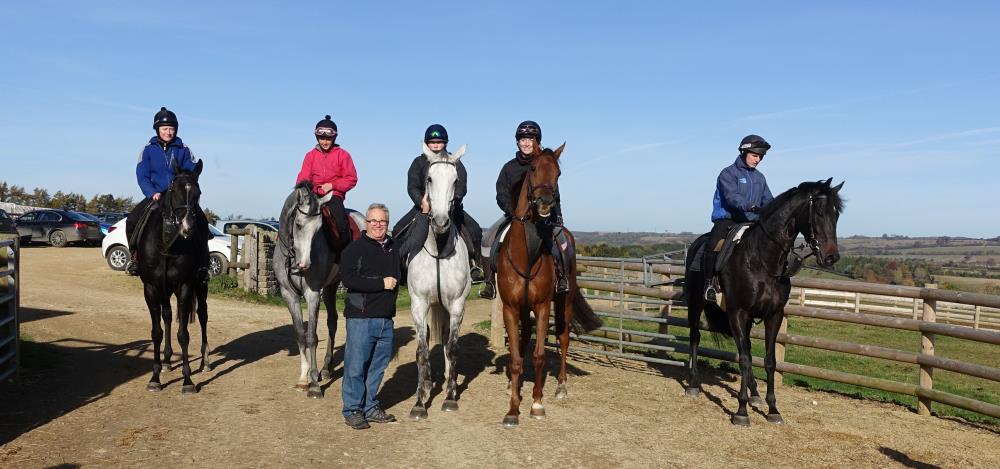 Vince Burmingham with his KBRP horses Milord. Silver Kayf, Knockanrawley, Ascotdeux Nellerie and Chateau Robin