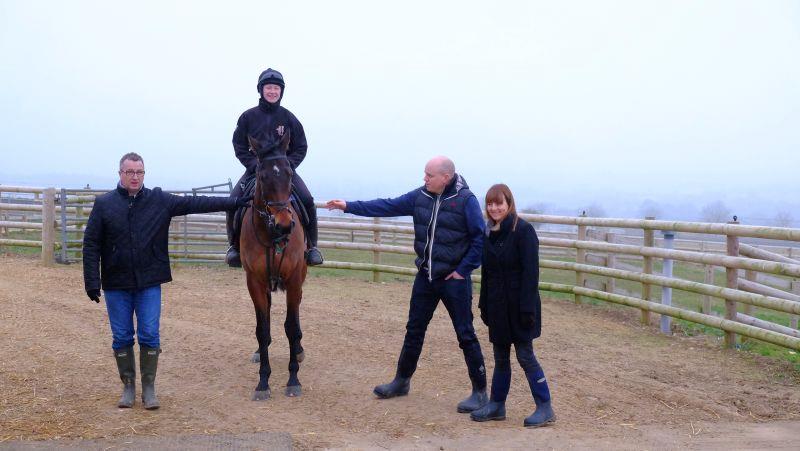 John, Richard and Rachel with their horse Un Ace